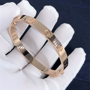 Custom Made Cartier Love Bracelet in 18K Pink Gold